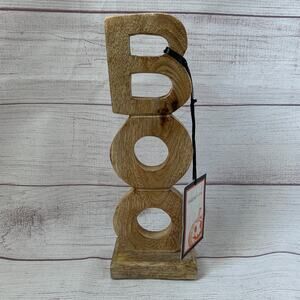 Halloween Home Wooden Boo Vertical Self-Standing